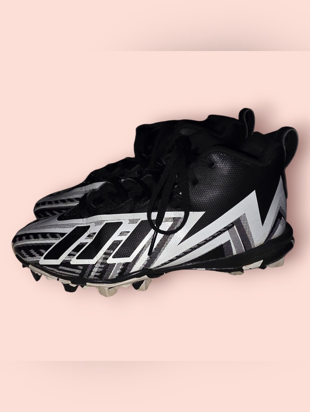 Kids Black and White Adidas Soccer Cleats - Lightweight Performance